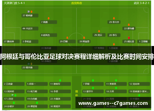 阿根廷与哥伦比亚足球对决赛程详细解析及比赛时间安排
